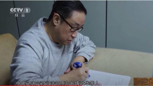 中共公安部原副部长孙力军日前在中共央视“认罪”，另一名落马的原公安部副部长傅政华也随之亮相。央视画面显示傅政华已经形象大变，而且防范其自杀的细节，也被曝光。